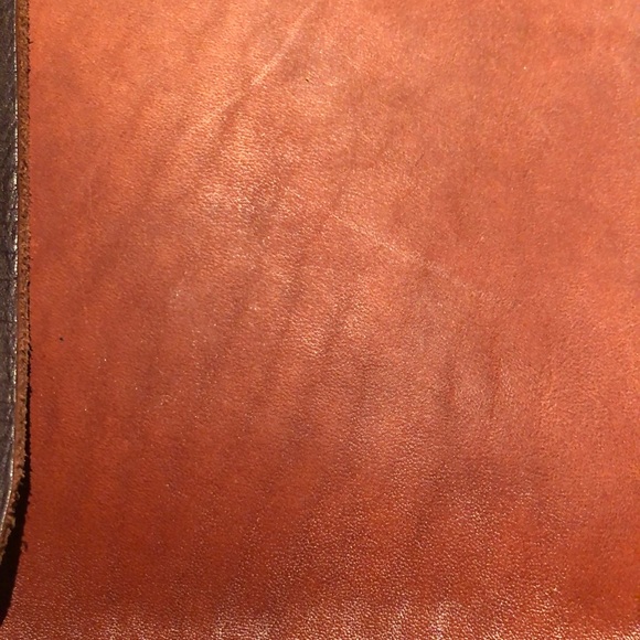 Brown leather cross body bag - Picture 3 of 5